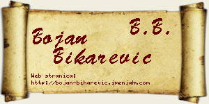 Bojan Bikarević vizit kartica